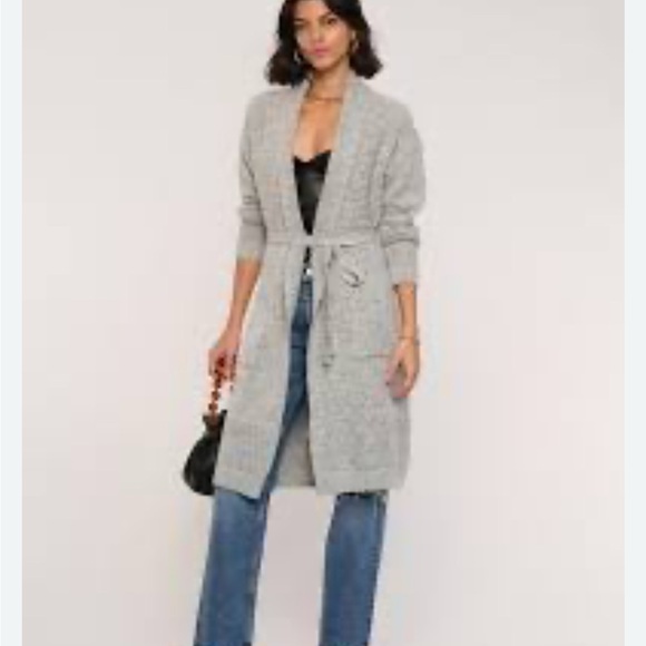Heartloom Sweaters - Heartloom Plush Tan/Gray Cardigan